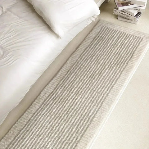 Navak Carpet Bedroom Carpet Bedside Long Floor Mat Soft Fluffy Comfortable Foot Mats Japanese Minimalist Home Decoration Rug for Living Room