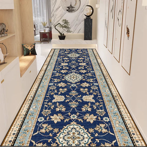 Navak Carpet Exclusive Picks New Chinese Retro Long Carpet Non-Slip Wear Entrance Corridor Modern Zen Space Floor Mat Home Decoration
