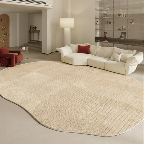 Navak Carpet Irregular Shapes Living Room Decoration Carpet Modern Style Rugs for Bedroom Home Thicken Plush Rug Fluffy Soft Lounge Floor Mat