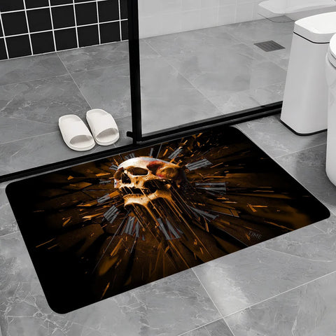 Navak Carpet Dark Horror Skull Anime Floor Carpet Nordic Style Home Doormat Bathroom-Toilet Mats Bedroom Bedside Mats