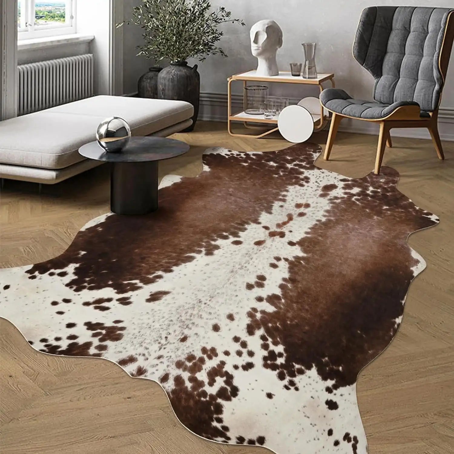 Navak Carpet American style Animal Print Rug faux fur cowhide rug Bedroom carpet room carpet for living room rugs house decoration floor mats