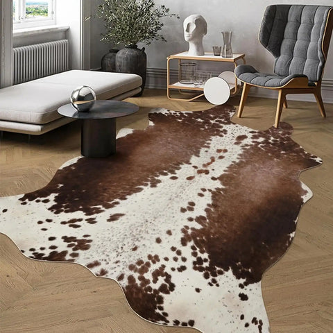 Navak Carpet American style Animal Print Rug faux fur cowhide rug Bedroom carpet room carpet for living room rugs house decoration floor mats