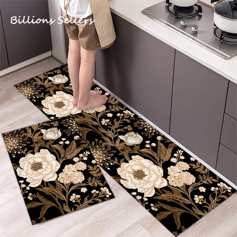Navak Carpet Absorbent Kitchen Rug Non-slip Floor Mat Absorb Oil Kitchen Long Area Rug Bedroom Carpet Entrance Doormat Home Decor Room Tapis