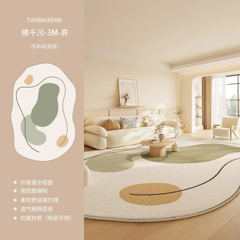 Navak Carpet Irregular Gradient Decorate Living Room Carpet Simple Art Bedroom Soft Floor Mat Home Cloakroom Coffee Table Rug Ковер Tapis 러그