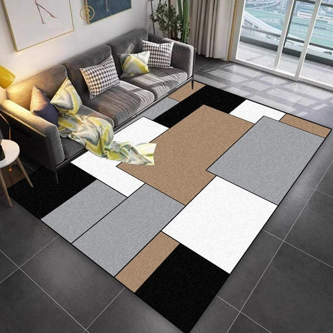 Navak Carpet Lattice Design Carpet Living Room Geometric Pattern Decoration Sofa Non-slip Rugs 200x300 Lounge Short Velvet Coffee Tables Mats