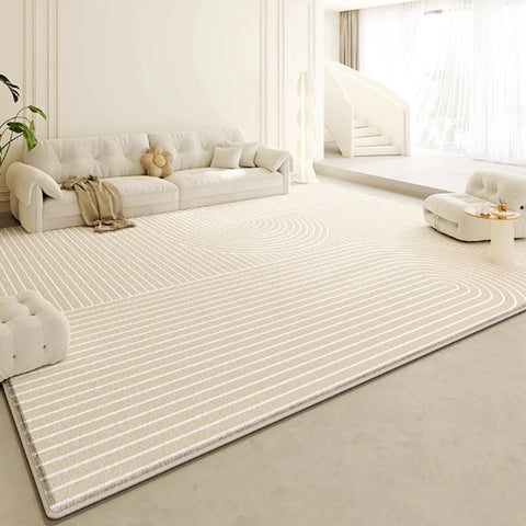 Navak Carpet Large Area Rugs for Bedroom Cream Style Living Room Decoration Plush Carpet Home Fluffy Soft Rug Thick Anti-slip Study Floor Mat