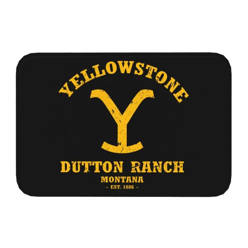 Navak Carpet Yellowstone Front Door Mat Anti-Slip Indoor Quick Dry Dutton Ranch Doormat Kitchen Balcony Entrance Rug Carpet