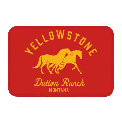 Navak Carpet Yellowstone Front Door Mat Anti-Slip Indoor Quick Dry Dutton Ranch Doormat Kitchen Balcony Entrance Rug Carpet