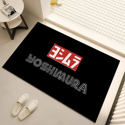 Navak Carpet Cool Y-YoshimuraS luxurious logo small carpet For House Bedroom Decoration Kitchen Bath Super Absorbent Rug Carpet Foot Non-slip