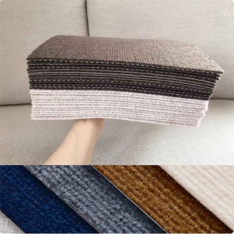 Navak Carpet 40/30/20/1pcs Self-adhesive Anti Slip Splicing Block Floor Mute Rug Bedroom Mat Carpet Water Absorption Kitchen Living Room Home