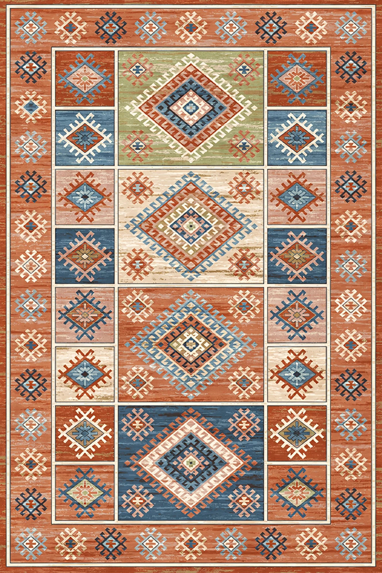 Navak Carpet Retro Turkish Persian Ethnic Carpet Morocco Rug Living Room Bedside Bedroom Rug Kitchen Dining Table Floor Mat Hallway Doormat