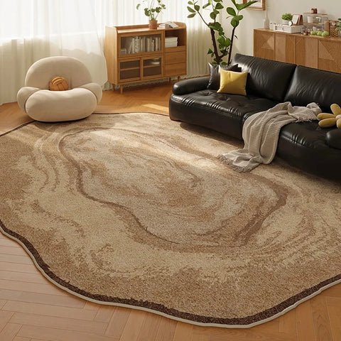 Navak Carpet Exclusive Picks Nordic Line Faux Wool Carpet - Scandi Minimalist Area Rug for Sofa, Bedroom & Bedside, Durable Non-Slip Mat Home Decor