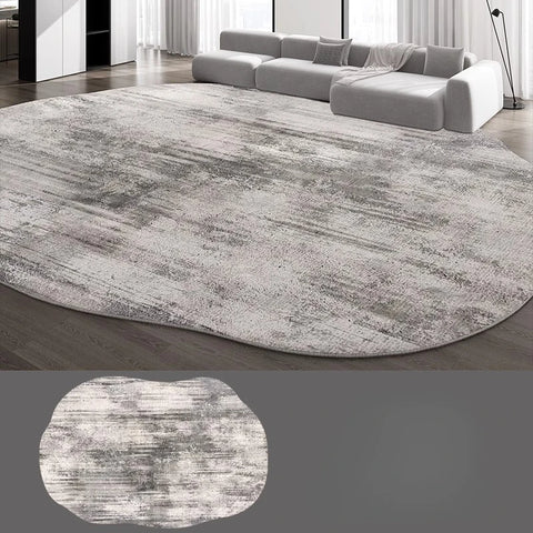 Navak Carpet Irregular Shapes Carpets for Living Room Fluffy Soft Lounge Floor Mat HomeThick Plush Rug Large Area Bedroom Decor Grey Carpet