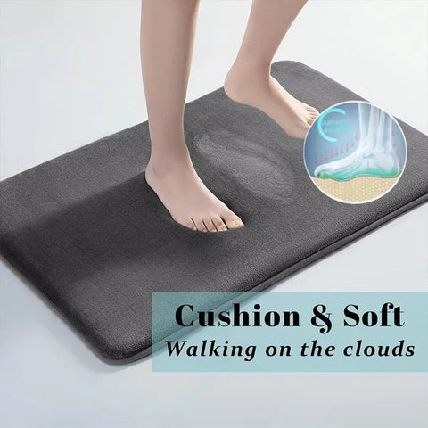 Navak Carpet Super absorbent thick sponge bathroom mat absorption mat toilet door anti-slip mat coral wool household quick drying foot mat