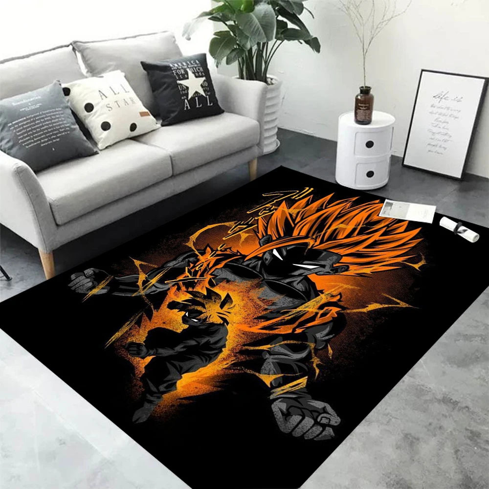 Navak Carpet Daily Picks Area Rugs Anime Son Goku Dragon Ball Z Super Saiyan Goku Ultra Instinct Printed Handmade Carpet for Home Decor
