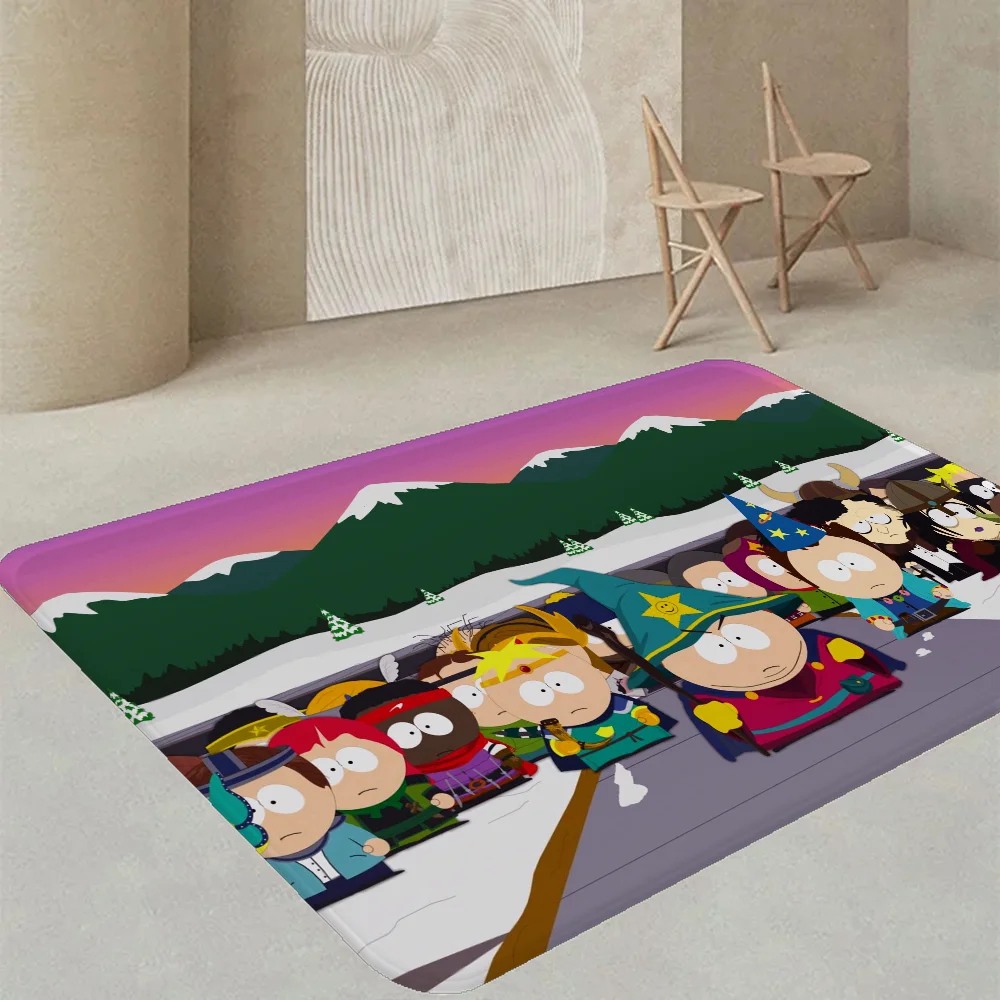 Navak Carpet Amine S-South Cartoon P-Park Door Mat Washable Non-Slip Living Room Sofa Chairs Area Mat Kitchen Doormat Area Rug