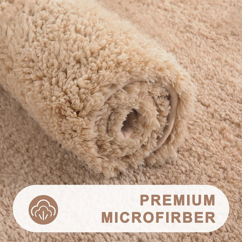 Navak Carpet Kitinjoy Fluffy Bathroom Rugs Non-Slip Washable Absorbente Bath Mat Soft Shaggy Microfibre Bath Mats Resist Dirt Kitchen Carpets