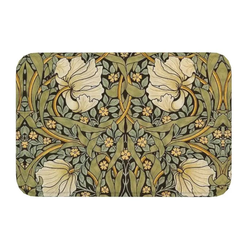 Navak Carpet Custom William Morris Compton Floral Art Nouveau Pattern Doormat Bath Door Floor Mat Textile Pattern Toilet Rug Carpet Footpad