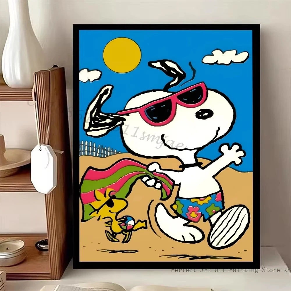 Navak Carpet Daily Picks Retro Classic S-Snoopy Dog Poster Stickers Art Wall Murals Decor Game Room Decor Gifts Painting