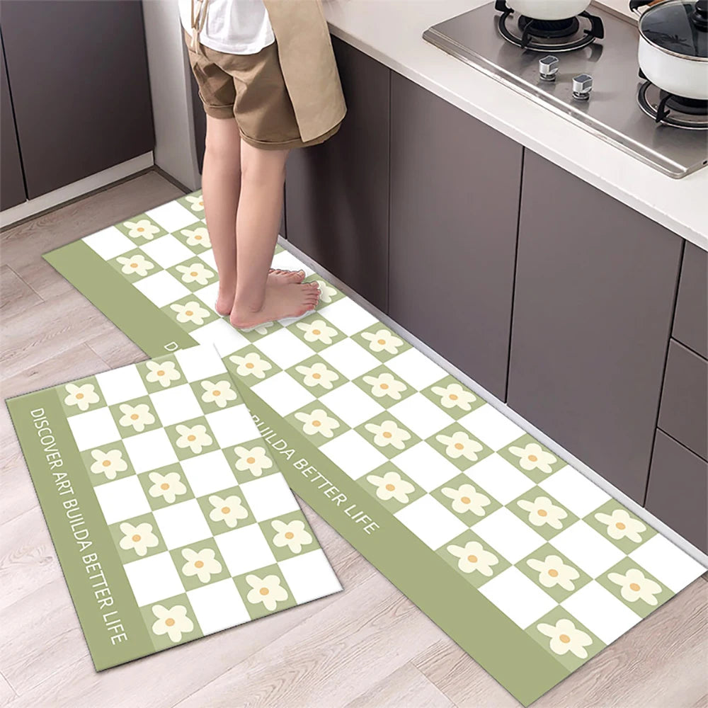 Navak Carpet Absorbent Kitchen Rug Non-slip Floor Mat Absorb Oil Kitchen Long Area Rug Bedroom Carpet Entrance Doormat Home Decor Room Tapis