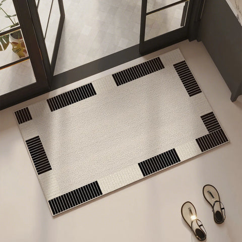 Navak Carpet Bathroom Carpet Absorbent Floor Mat Diatom Mud Bath Shower Area Non-slip Foot Mats Black Home Decoration Rug for Toilet 욕실 매트