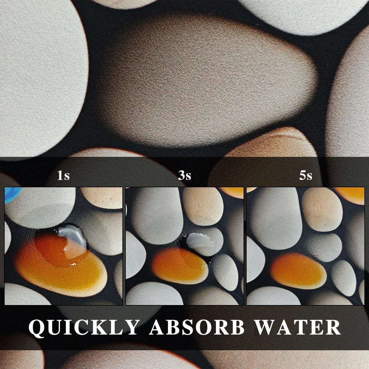 Navak Carpet Bathroom Carpet Absorbent Floor Mat Diatom Mud Bath Shower Area Non-slip Foot Mats Black Home Decoration Rug for Toilet 욕실 매트