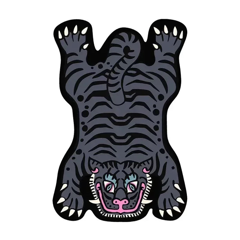 Navak Carpet Exclusive Picks Creative Cartoon Tiger Rug Cute Animal Living Room Children's Bedroom Bed Blanket Home Decor Kitchen Balcony Floor Mat