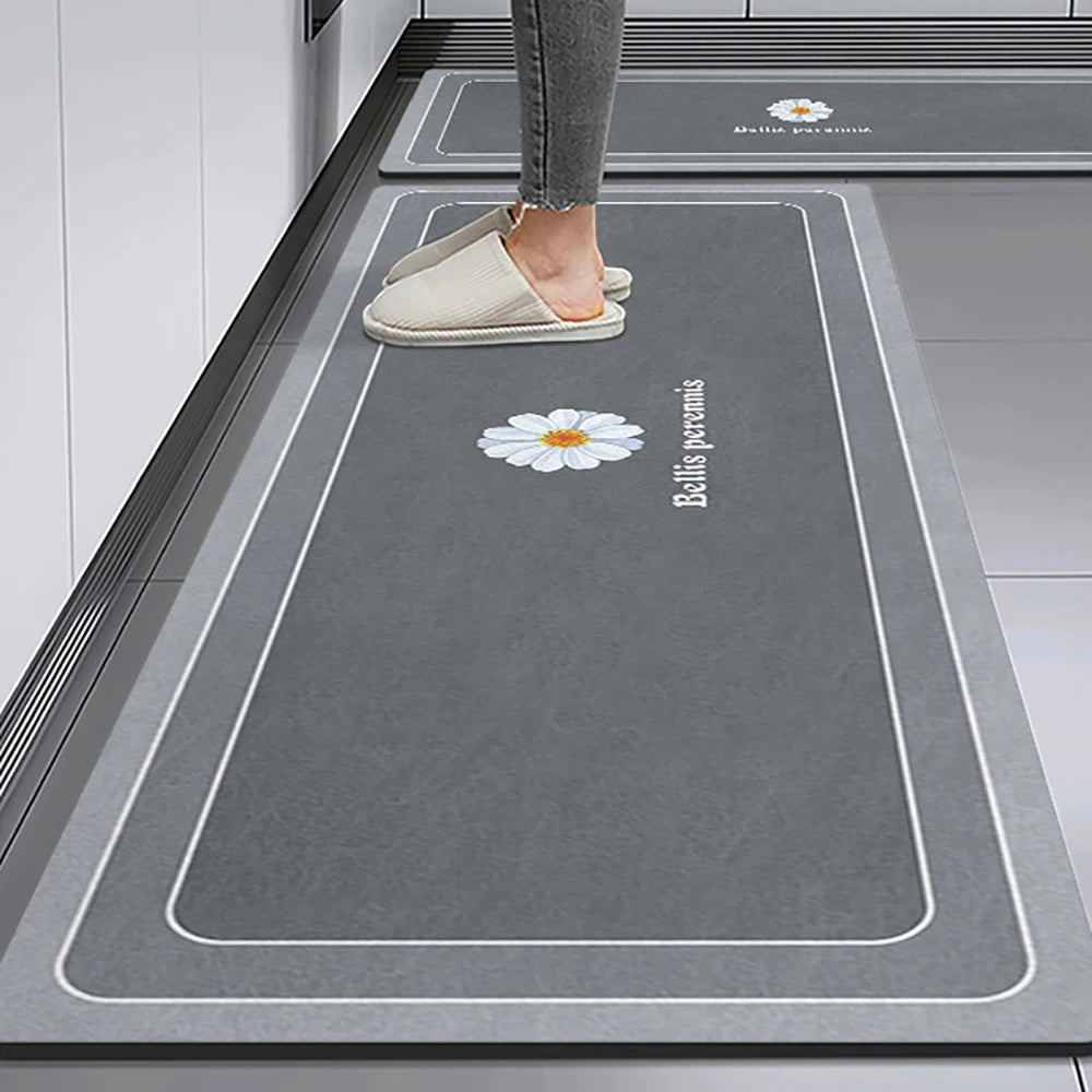Navak Carpet Non-slip Kitchen Mat Long Rugs Crystal Velvet Carpet for Living Room Absorbent Foot Mats Bedroom Doormat Alfombra Small Rugs