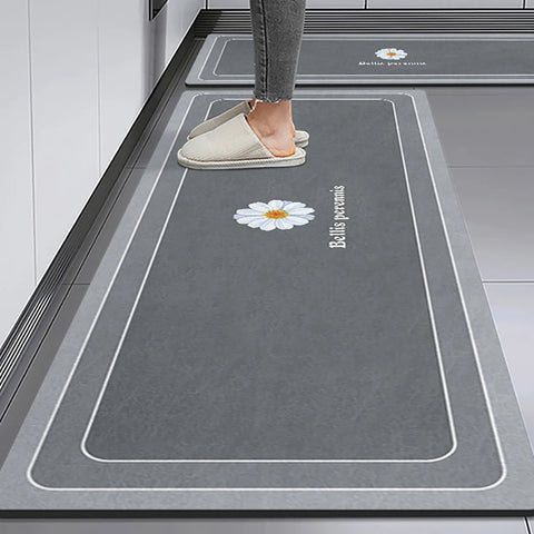 Navak Carpet Non-slip Kitchen Mat Long Rugs Crystal Velvet Carpet for Living Room Absorbent Foot Mats Bedroom Doormat Alfombra Small Rugs