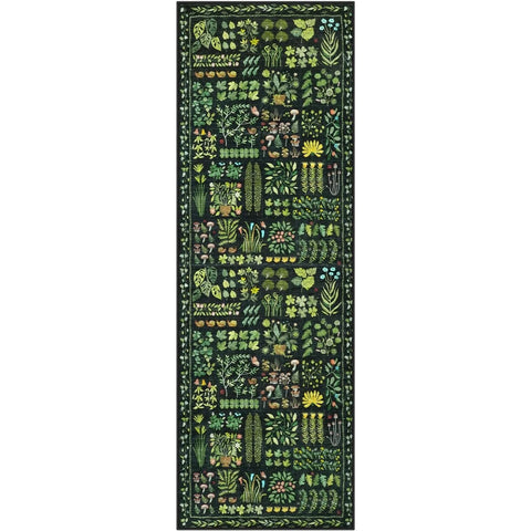 Navak Carpet Corridor Carpet Long Runner Rug Green Plant Leaf Carpets Soft Machine Washable Floor Mat Hallway Home Decoration Rugs