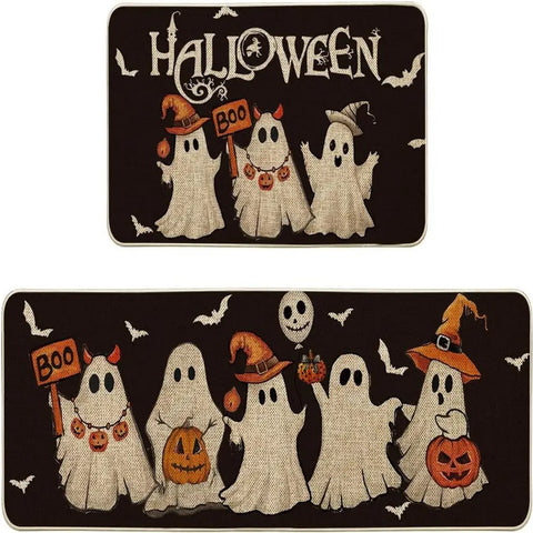 Navak Carpet Exclusive Picks Halloween Ghost Rug Kitchen Stain-Resistant Water-And Oil-Repelling Bathroom Anti-Slip Floor Mat Home Decoration
