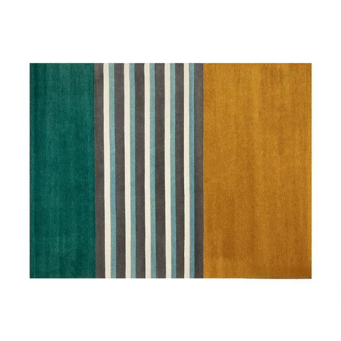 Navak Carpet Modern Stripe Area Rug for Living Room Bedroom Study Large Size Non-Slip Machine Washable Floor Mat