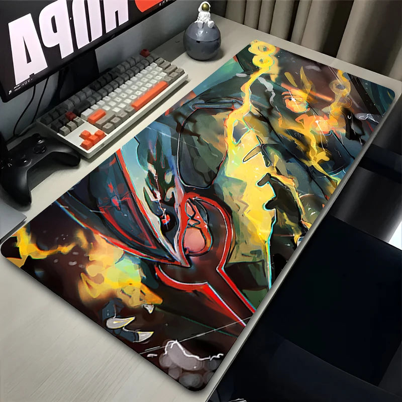 Navak Carpet Green Dragon Clouds Mouse Pad XXL PC Japan Anime R-rayquaza Mousepad Laptop P-pokemons Gamer Cabinet Keyboard Rug Cool Desk Mat