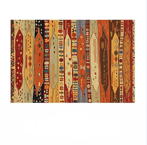 Navak Carpet Crystal velvet carpetBohemian Pattern Decorative Living Room Carpet Tribal Style Moroccan Luxury Persian Bedroom Rug Geometric A