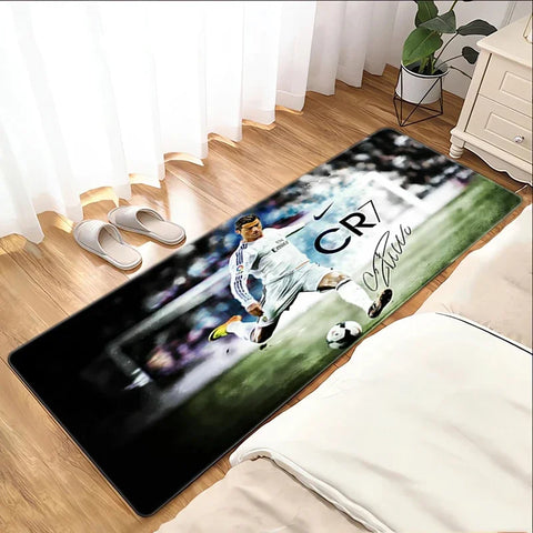 Navak Carpet Footballstar Floor Mat R-Ronaldo C-Cristiano Foot Mat Bath Mat Washable Non-slip Kitchen Rug Bedroom Carpet Room Mats Balcony