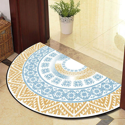 Navak Carpet Exclusive Picks Half Circle Rug Front Personalised Doormats Entrance Door Welcome Indoor Mats Round Outdoor Rug for Entryway Home Decor