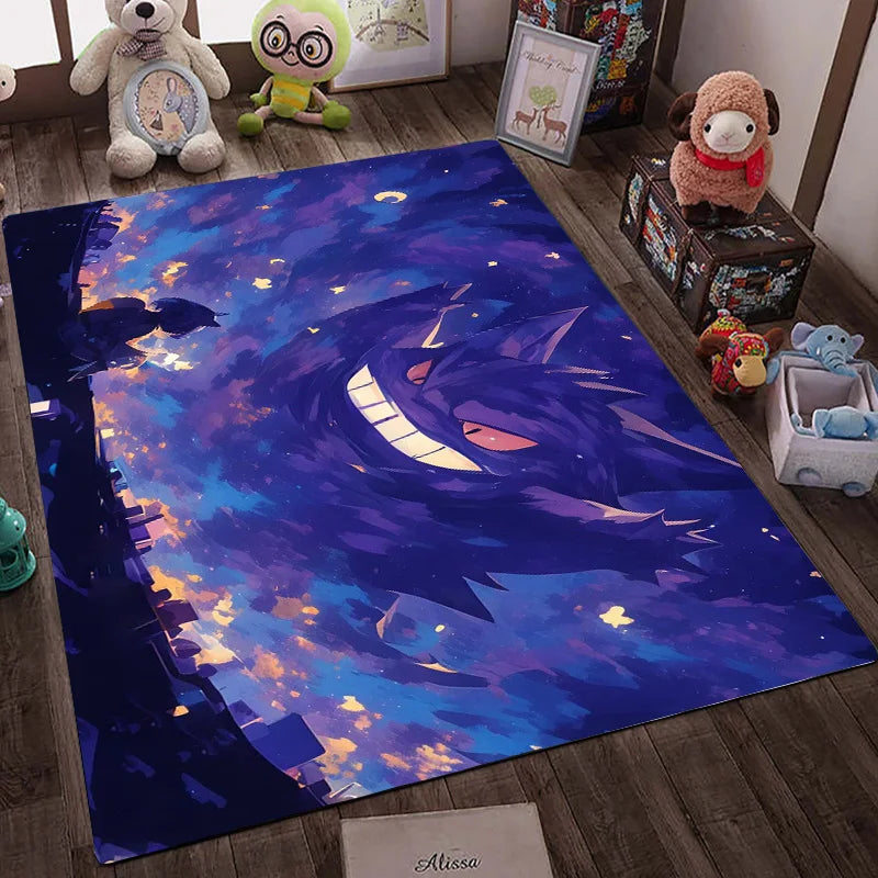 Navak Carpet Daily Picks Cartoon Anime Pokemon Carpet Floor Mat Gengar Lucario Living Room Bathroom Bedside Rug Home Decor