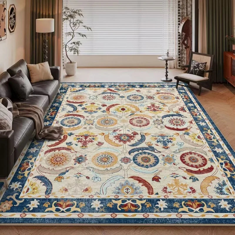 Navak Carpet American Retro Style Rugs for Bedroom Large Area Living Room Decoration Plush Carpet Anti-slip Lounge Floor Mat Fluffy Soft Rug