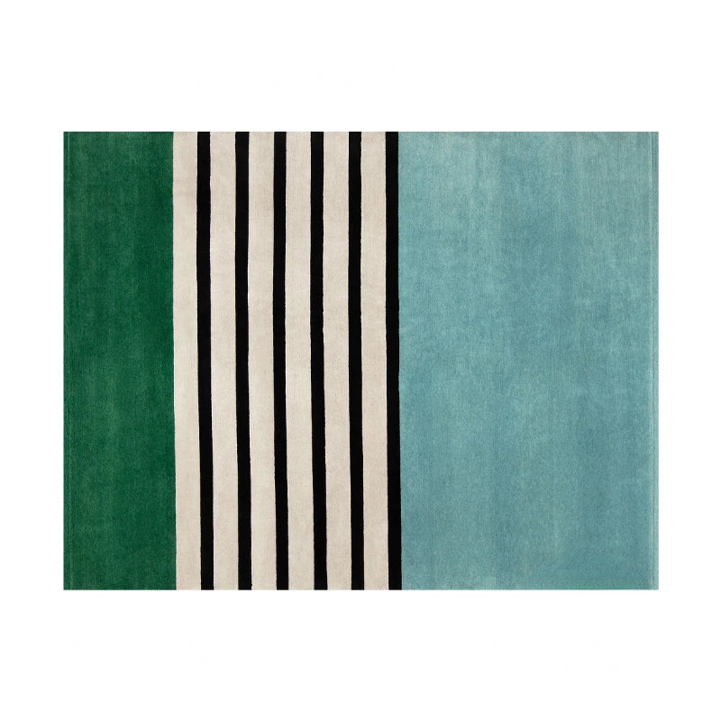 Navak Carpet Modern Stripe Area Rug for Living Room Bedroom Study Large Size Non-Slip Machine Washable Floor Mat