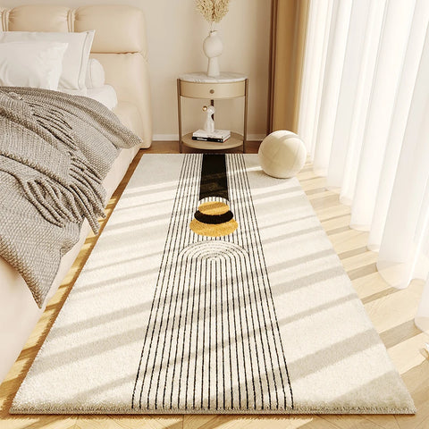 Navak Carpet French Cream Style Bedroom Carpet High End Color Bedside Fluffy Soft Thickened Carpets New Minimalist Style Anti Slip Rug