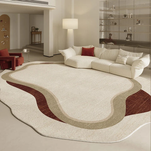 Navak Carpet Irregular Shapes Living Room Decoration Carpet Modern Style Rugs for Bedroom Home Thicken Plush Rug Fluffy Soft Lounge Floor Mat