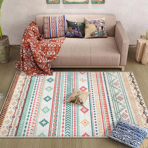 Navak Carpet Morocco Style Bedroom Decor Bedside Carpet Washable Carpets for Living Room Nordic Ethnic Lounge Rug Soft Non-slip Floor Mat