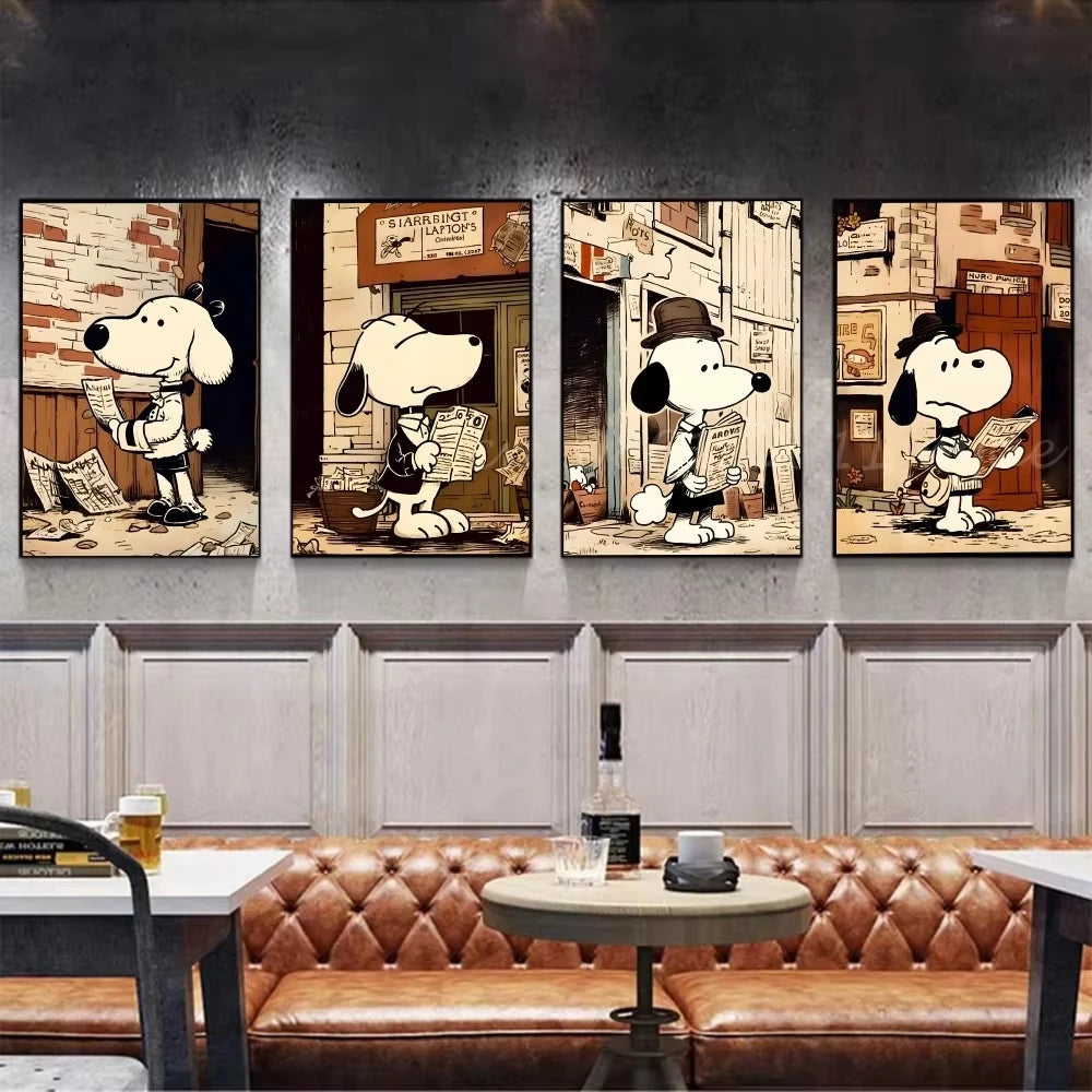 Navak Carpet Daily Picks Retro Classic S-Snoopy Dog Poster Stickers Art Wall Murals Decor Game Room Decor Gifts Painting
