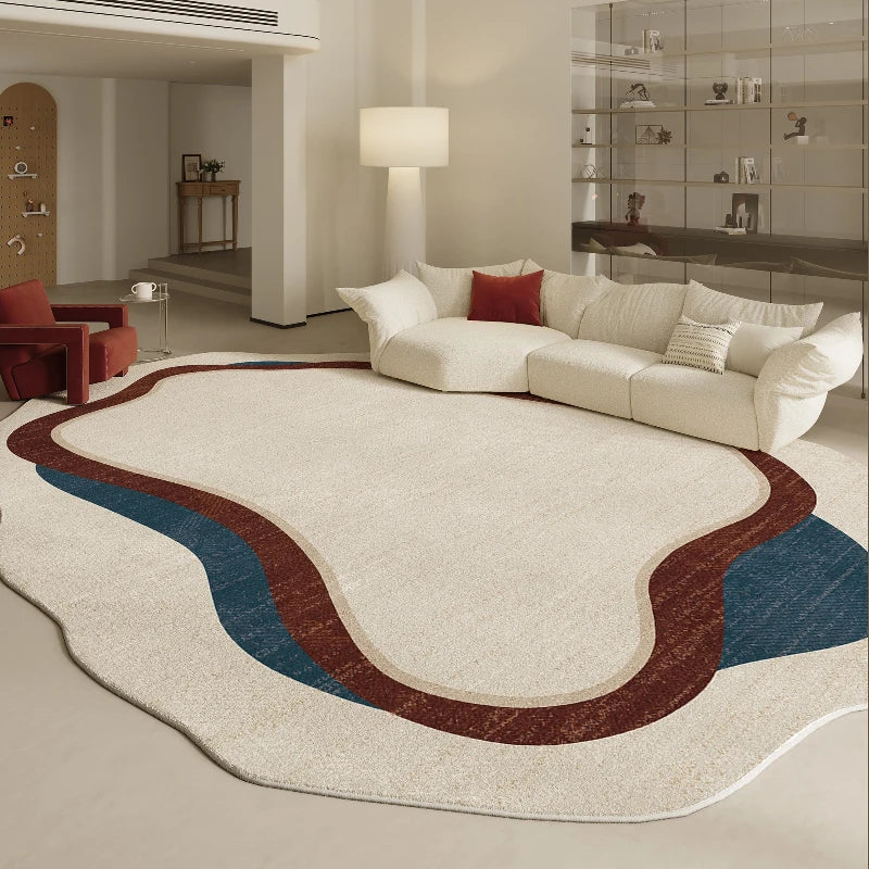 Navak Carpet Irregular Shapes Living Room Decoration Carpet Modern Style Rugs for Bedroom Home Thicken Plush Rug Fluffy Soft Lounge Floor Mat