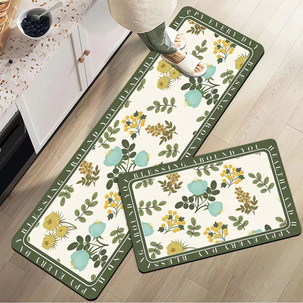 Navak Carpet Absorbent Kitchen Rug Non-slip Floor Mat Absorb Oil Kitchen Long Area Rug Bedroom Carpet Entrance Doormat Home Decor Room Tapis