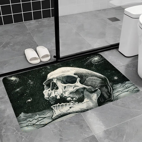 Navak Carpet Dark Horror Skull Anime Floor Carpet Nordic Style Home Doormat Bathroom-Toilet Mats Bedroom Bedside Mats