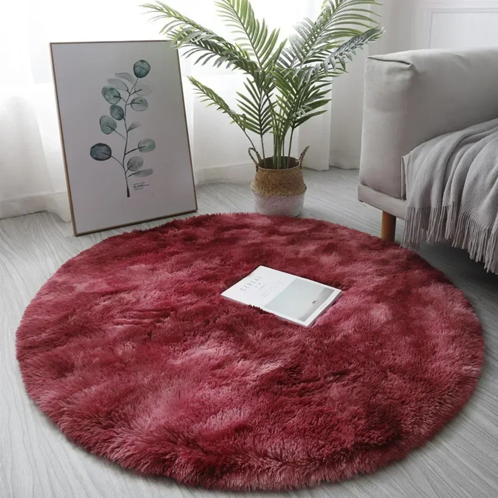 Navak Carpet 40/60CM Circle Round Shaggy Rug Soft Non-slip Area Rugs Living Room Bedroom Carpet Floor Mat For Girl Home Decoration