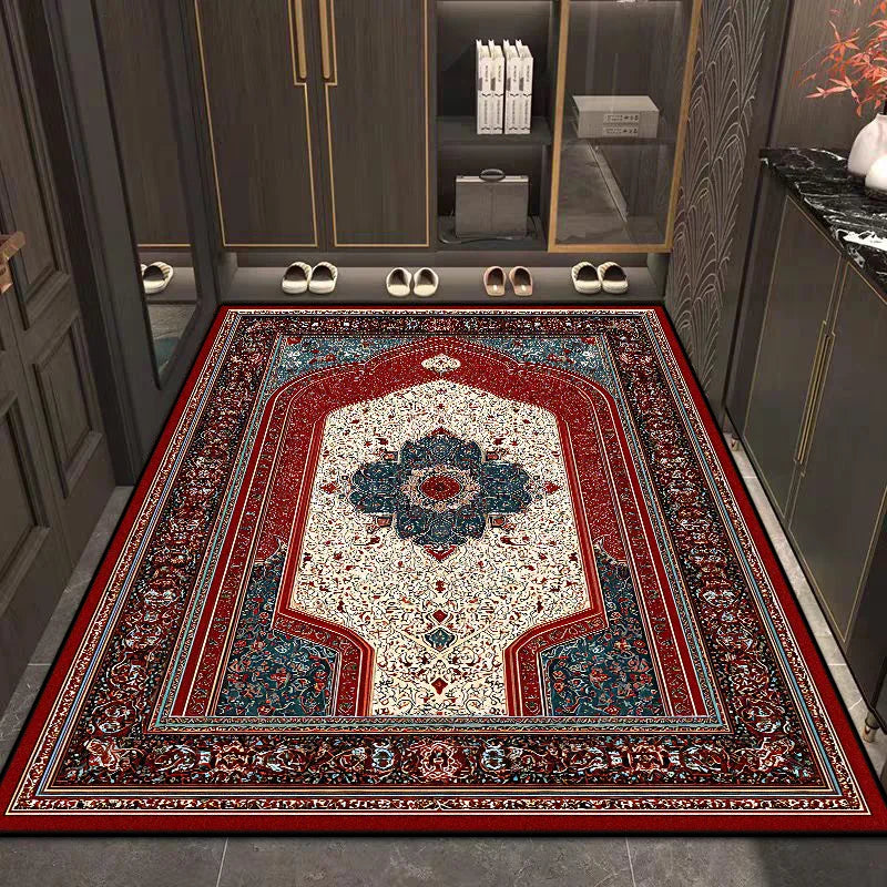 Navak Carpet Persian Style Retro Decoration Home Living Room Rugs Big Size Non-slip Room Decor Cloakroom Carpet Easy Clean Entrance Door Mat