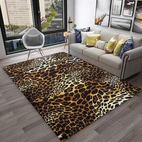 Navak Carpet Leopard Print Carpet Rugs Living Room Floor Mats Bedroom Decor Carpets for Bed Room Carpets for Living Room Decoration Maison