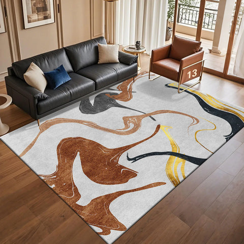 Navak Carpet Modern Light Luxury Abstract Carpet for Living Room Coffee Tables Sofa Rugs Bedroom Soft Floor Mat